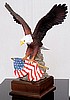 Eagle with American Flag (14")